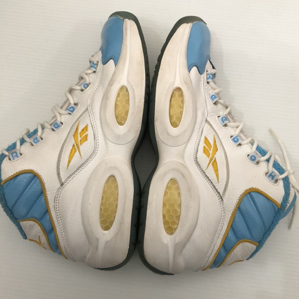 REEBOK QUESTION MID HOME IVERSON DENVER NUGGETS BASKETBALL SNEAKERS MENS S 9.5 - Picture 12 of 16